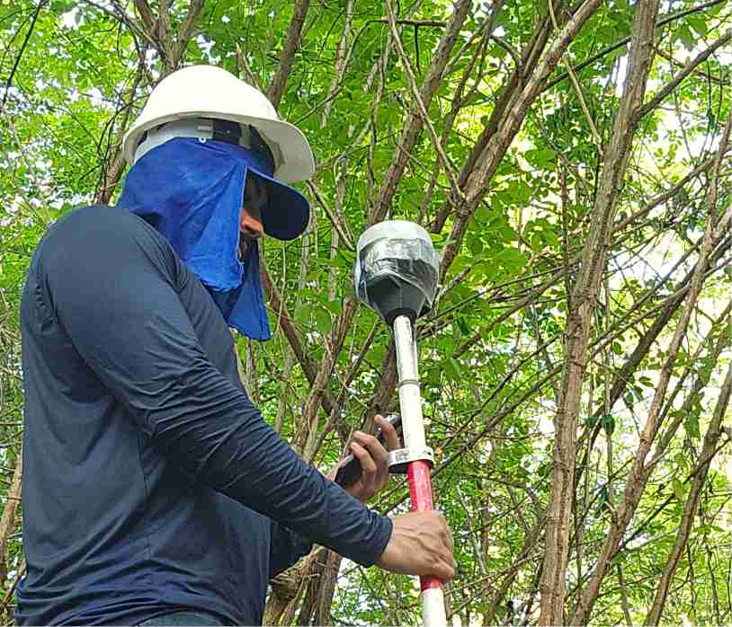 Tomada de pontos em campo